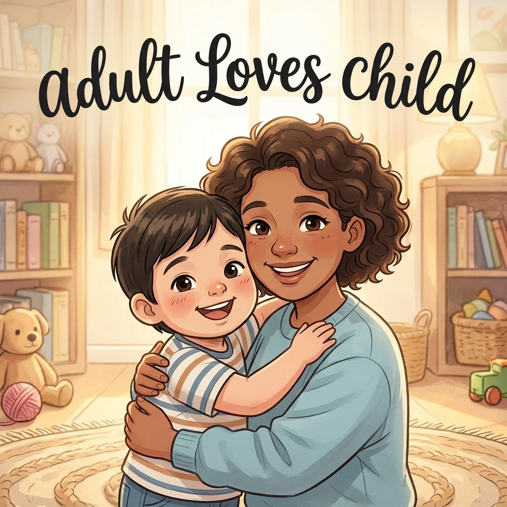 adult Loves child, cover