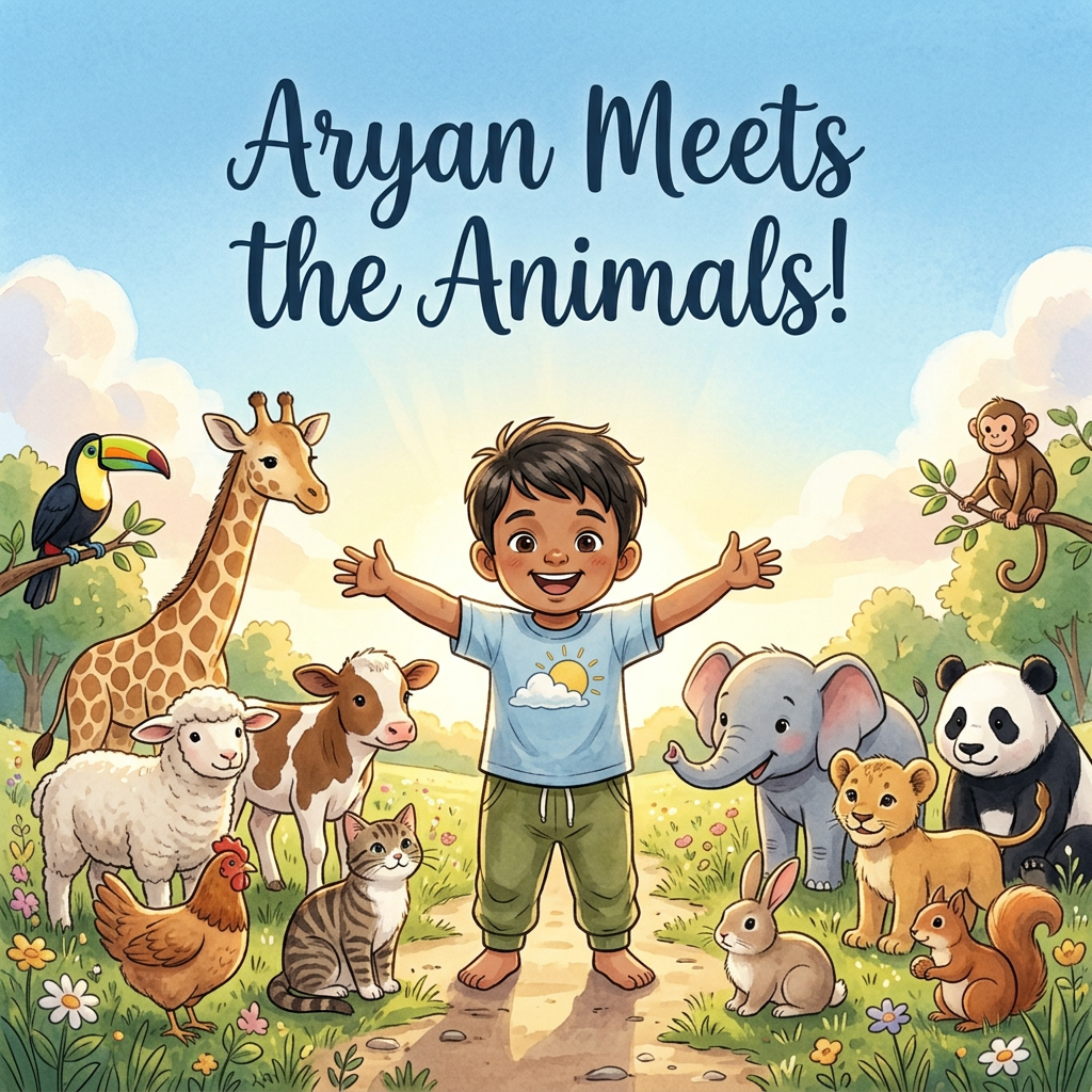 Aryan Meets the Animals!, cover